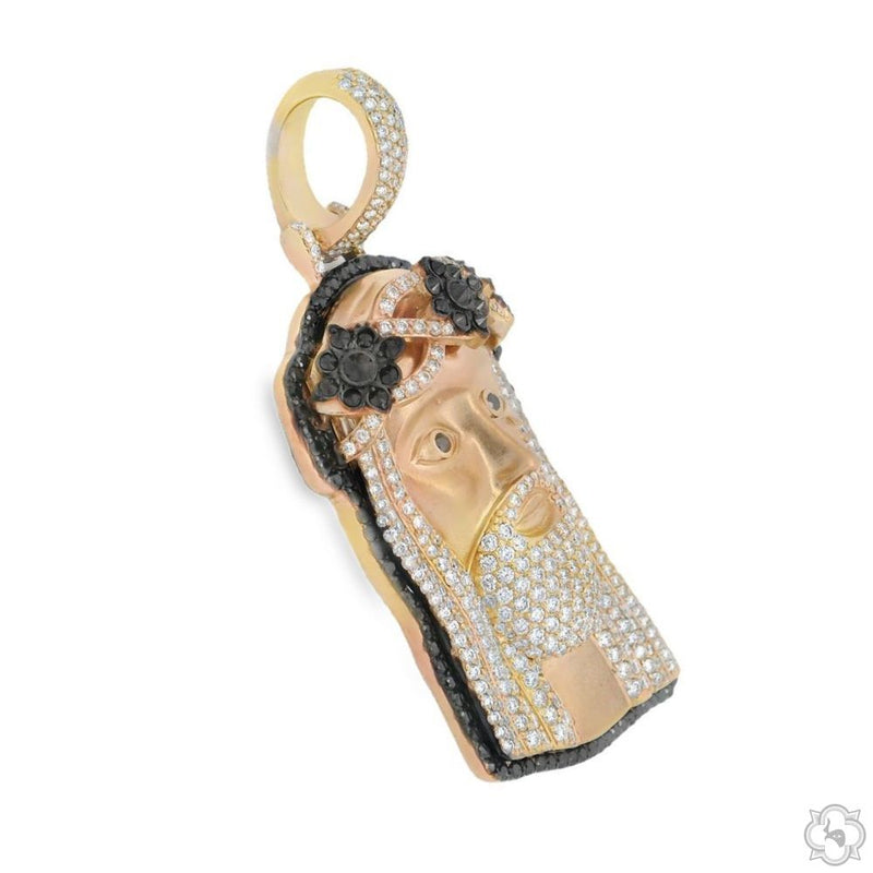 TraxNYC Crowned Jesus Pendant  -Medium 70171 - Image 4