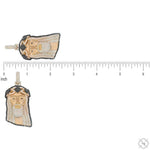 TraxNYC Crowned Jesus Pendant  -Medium 70171 - Image 6