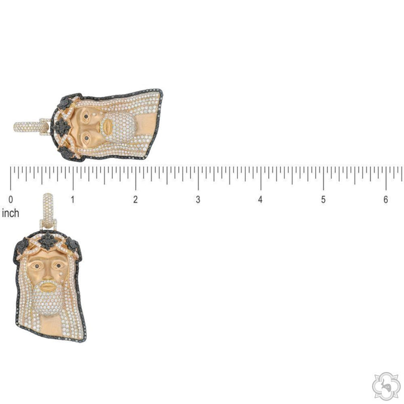 TraxNYC Crowned Jesus Pendant  -Medium 70171 - Image 6