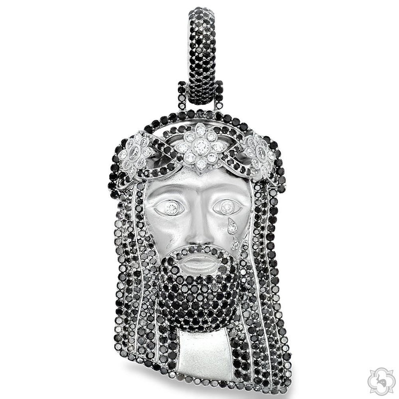 TraxNYC Crowned Jesus Pendant  -Medium 70172 - Image 1