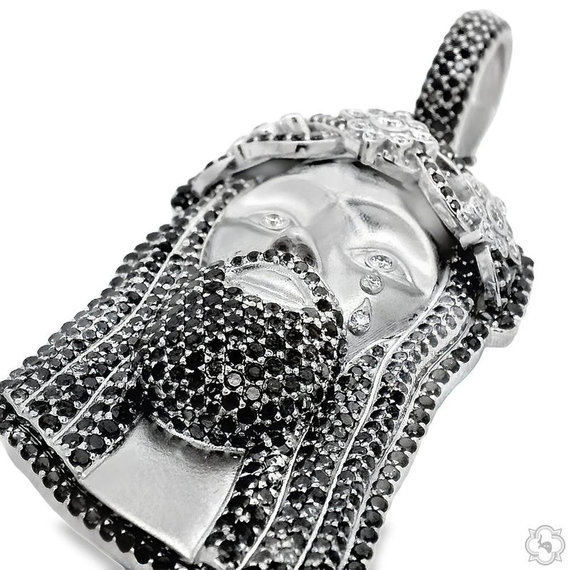 TraxNYC Crowned Jesus Pendant  -Medium 70172 - Image 2