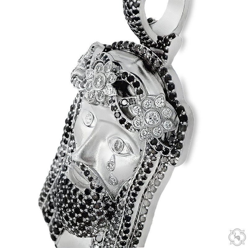 TraxNYC Crowned Jesus Pendant  -Medium 70172 - Image 3