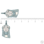 TraxNYC Crowned Jesus Pendant  -Medium 70173 - Image 6