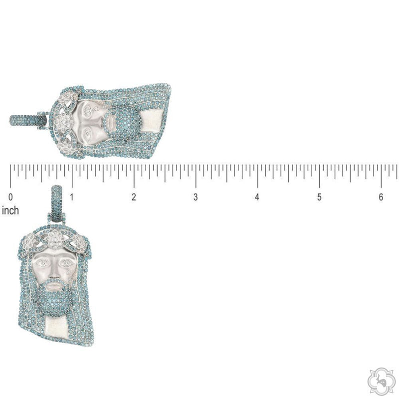 TraxNYC Crowned Jesus Pendant  -Medium 70173 - Image 6