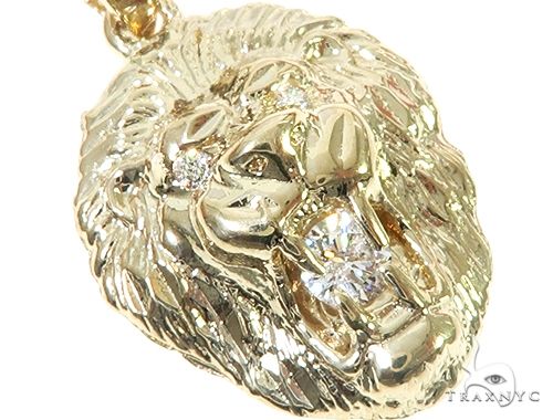 TraxNYC Diamond Lion Pendant and Rope Chain Set 66024 - Image 5