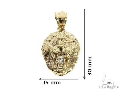 TraxNYC Diamond Lion Pendant and Rope Chain Set 66024 - Image 8