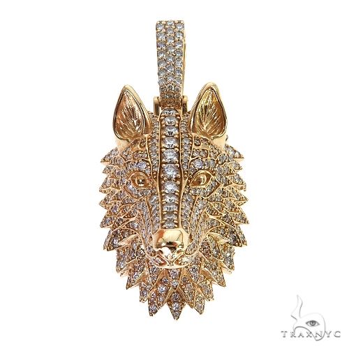 TraxNYC Diamond Wolf Pendant 69045 - Image 1