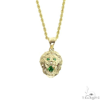 TraxNYC Emerald Lion Pendant and Rope in Set 66830 - Image 1