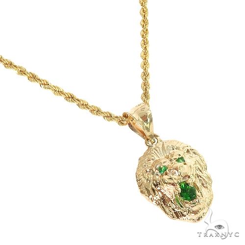 TraxNYC Emerald Lion Pendant and Rope in Set 66830 - Image 2