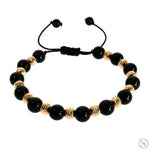 TraxNYC 14K Gold Bead Adjustable Bracelet 70204 - Image 2