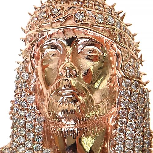 TraxNYC Passion Jesus Head Diamond Pendant 68490 - Image 3
