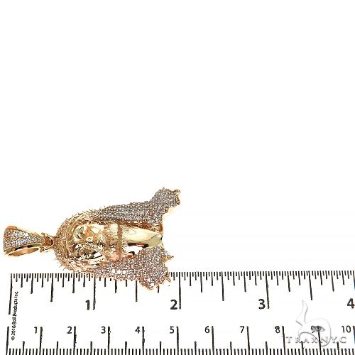 TraxNYC Passion Jesus Head Diamond Pendant 68577 - Image 6