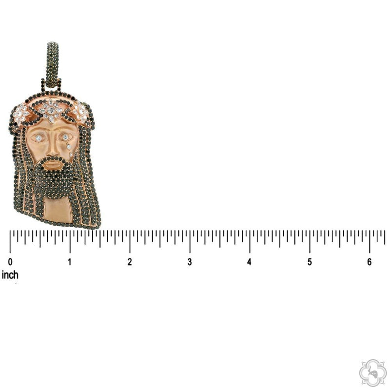 TraxNYC Midnight Crown Jesus Pendant Large 70538 - Image 6