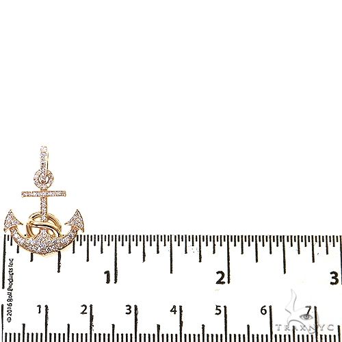 TraxNYC Mini Anchor Diamond Pendant 69027 - Image 5