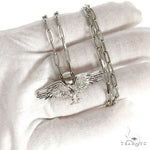 TraxNYC Mini Eagle Pendant Paperclip Chain Set .925 Silver 69999 - Image 7
