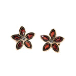 TraxNYC Red Petal Cluster Earring 70217 - Image 4