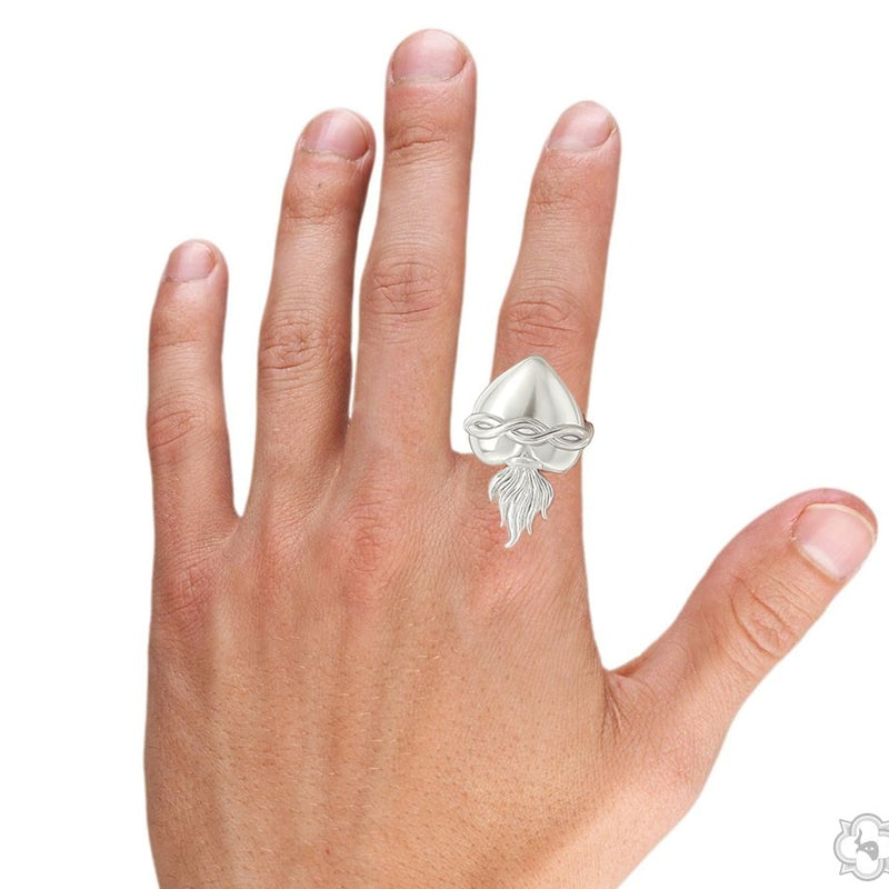 TraxNYC Sacred Flame Heart Ring .925 Silver 70510 - Image 4