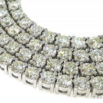 TraxNYC Signature 14K White Gold Diamond Tennis Chain 66006 - Image 3