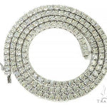TraxNYC Signature 14K White Gold Diamond Tennis Chain 66006 - Image 4