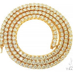 TraxNYC 14K Yellow Gold Diamond Tennis Chain 66007 - Image 4