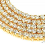 TraxNYC Signature 4 Pointers 14K Yellow Gold Diamond Tennis Chain 66010 - Image 3