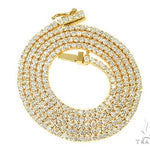 TraxNYC Signature 4 Pointers 14K Yellow Gold Diamond Tennis Chain 66010 - Image 4
