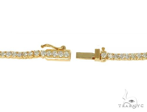 TraxNYC Signature 5 Pointers 14K Yellow Gold Diamond Tennis Chain 66008 - Image 6