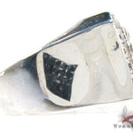 TraxNYC Heavy Silver Diamond Ring 25649 - Image 4