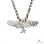 TraxNYC Silver Eagle Pendant Rope Chain Set 67200 - Image 1