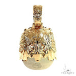 TraxNYC Silver and Gold Skull Mask Pendant 68843 - Image 5