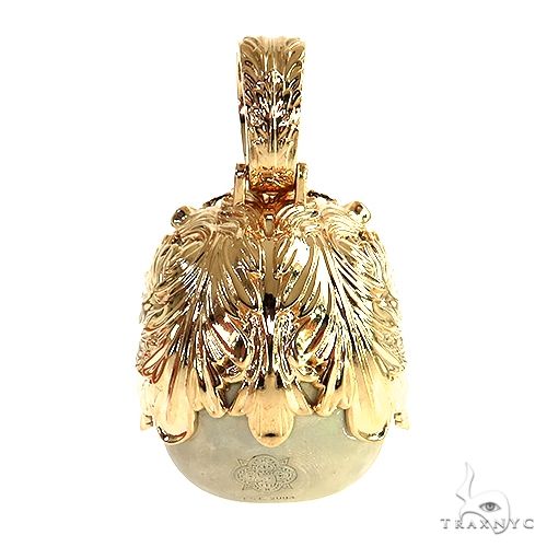 TraxNYC Silver and Gold Skull Mask Pendant 68843 - Image 5