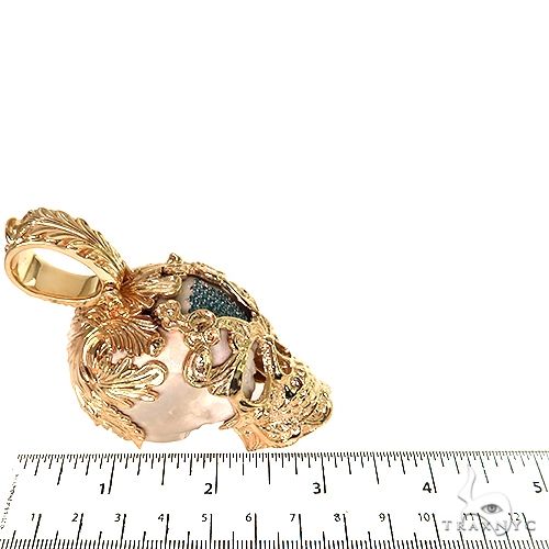 TraxNYC Silver and Gold Skull Mask Pendant 68843 - Image 6