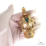 TraxNYC Silver and Gold Skull Mask Pendant 68843 - Image 8