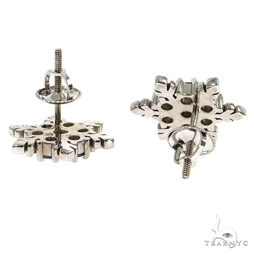 TraxNYC Snowflake Sapphire Earrings 67583 - Image 3