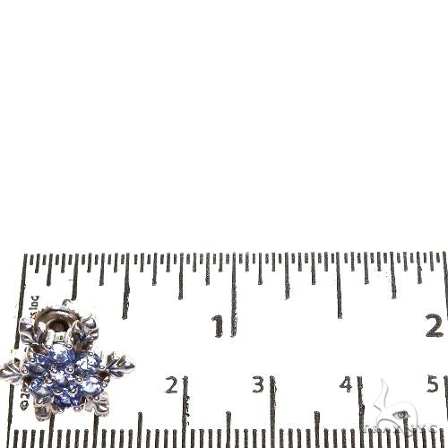 TraxNYC Snowflake Sapphire Earrings 67583 - Image 4