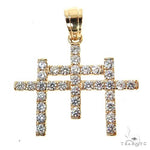 TraxNYC Triple Cross Diamond Pendant  68948 - Image 1