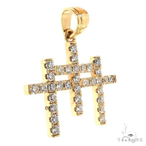 TraxNYC Triple Cross Diamond Pendant  68948 - Image 2