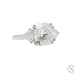 Trilogy Cushion Glow Engagement Ring 70688 - Image 3