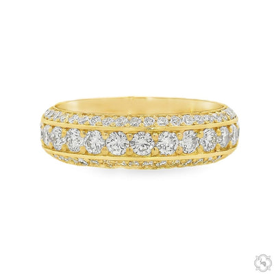 Triple Row Diamond Eternity Band 70747 - Image 1