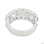 Triple Row Diamond Ring 70767 - Image 5
