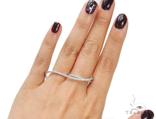 Two Finger Prong Diamond Ring 43358 - Image 5