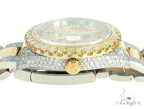 Two Tone Mens Diamond DateJust 41mm Rolex Watch 65813 - Image 5