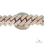 Two Tone Prong Set Diamond Cuban Chain 66852 - Image 7