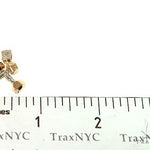 14K Two Tone Small Dumbbells Barbells Fitness Pendant 66107 - Image 6