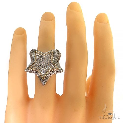 Two Tone Star Diamond Ring 68532 - Image 6