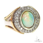 UnCut Gems TraxNYC Opal Diamond 2-Tone Gold Ring 67247 - Image 2