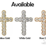 Unisex 11 Stones Diamond Bezel Cross 16740 - Image 8