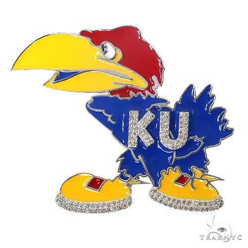University Of Kansas 'KU' College Logo Pendant 68662 - Image 1