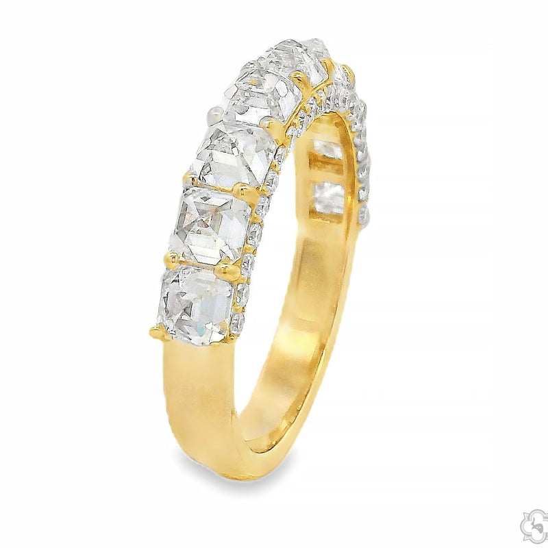 Upside Down Asscher Diamond Band 70825 - Image 3