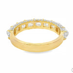 Upside Down Asscher Diamond Band 70825 - Image 6